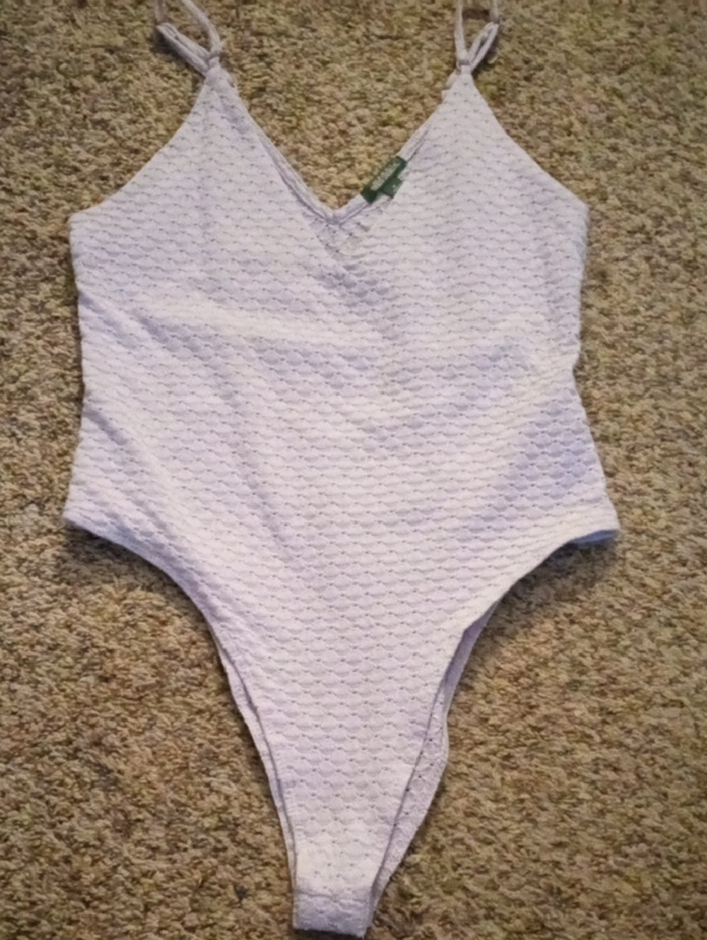 Light Lavender Textured One-Piece Tank